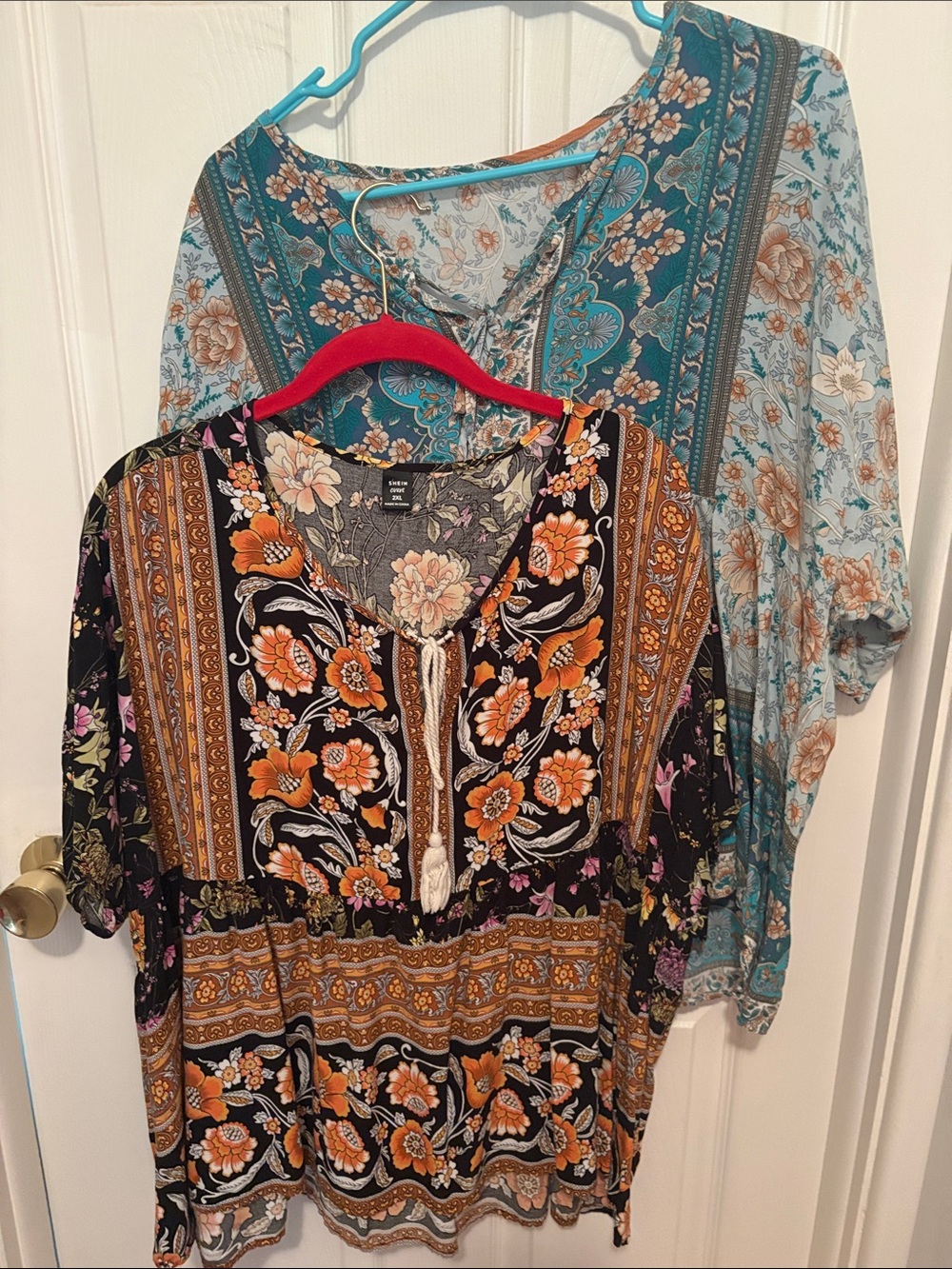 Bundle of two SHEIN boho floral tops